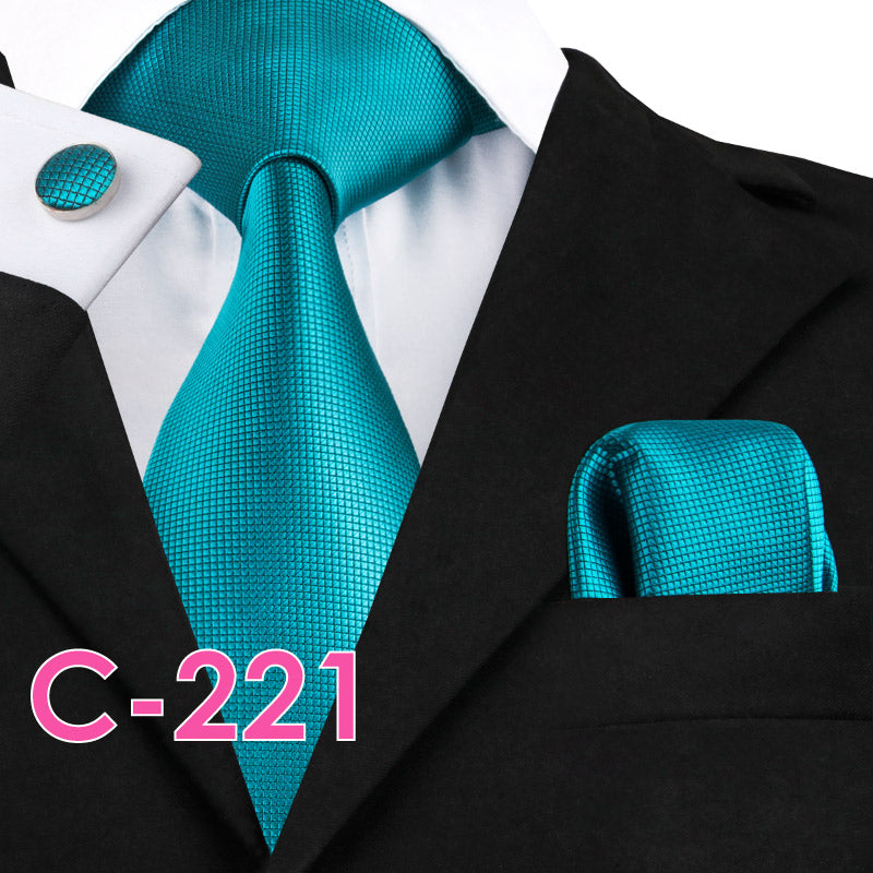 Silk Mens Neck Tie Set