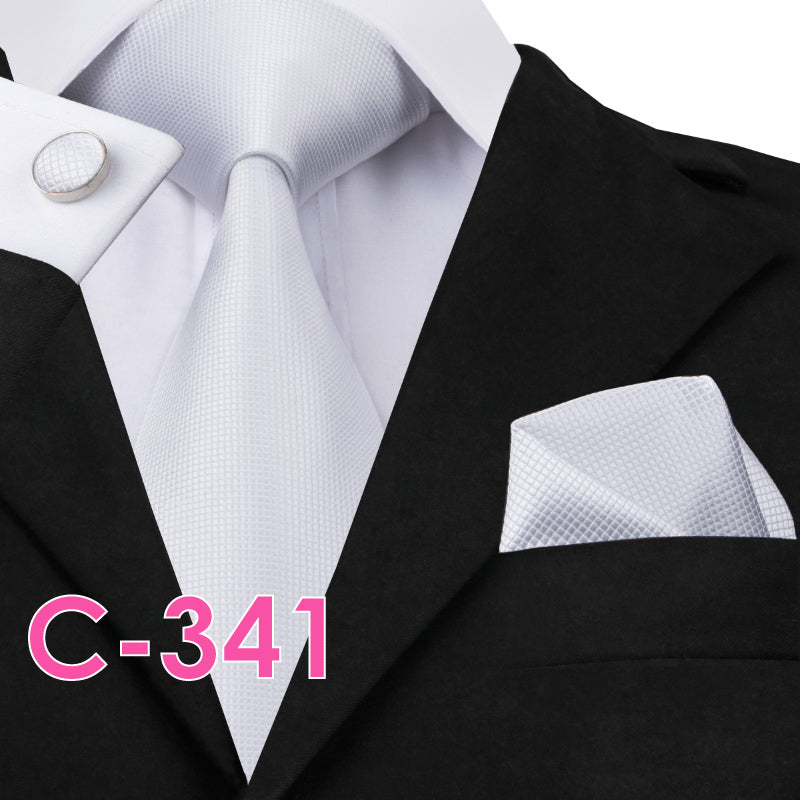 Silk Mens Neck Tie Set