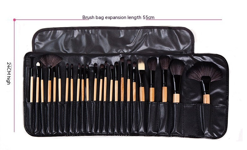 24 PCs Makeup Brush With Horse Hair