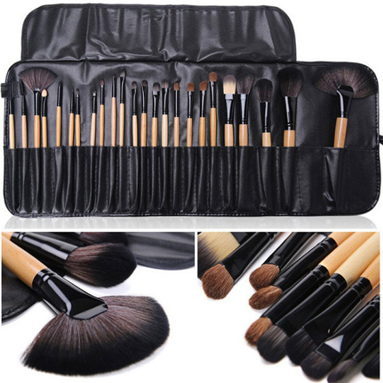 24 PCs Makeup Brush With Horse Hair