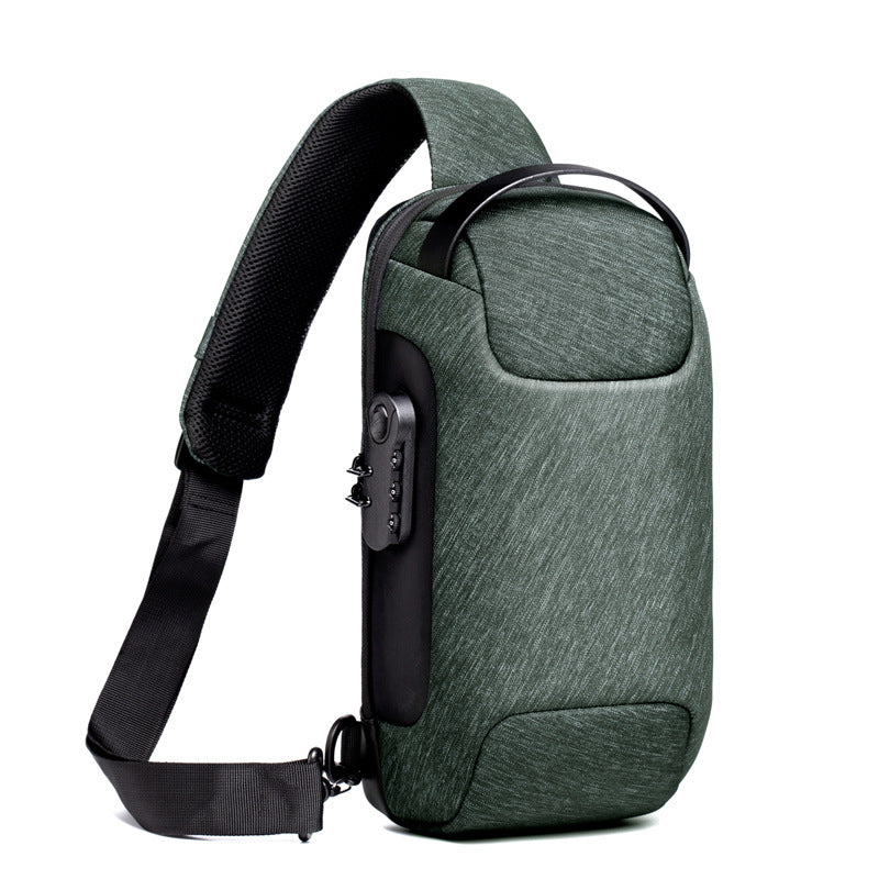 Waterproof USB Anti-theft Crossbody Shoulder Bag