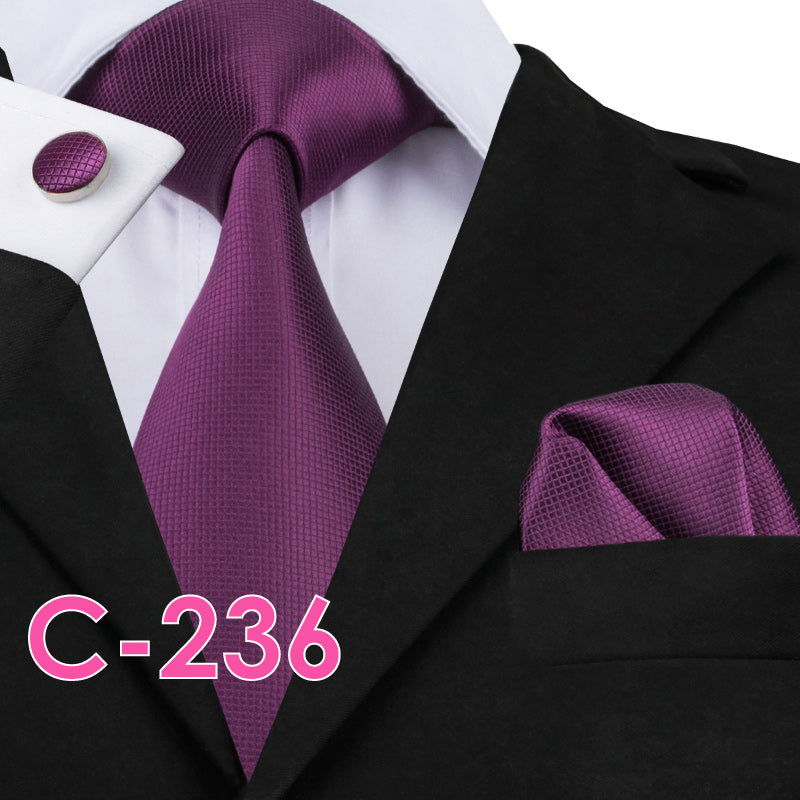 Silk Mens Neck Tie Set