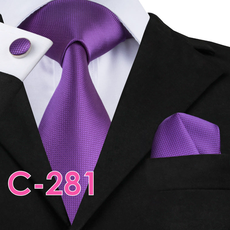 Silk Mens Neck Tie Set