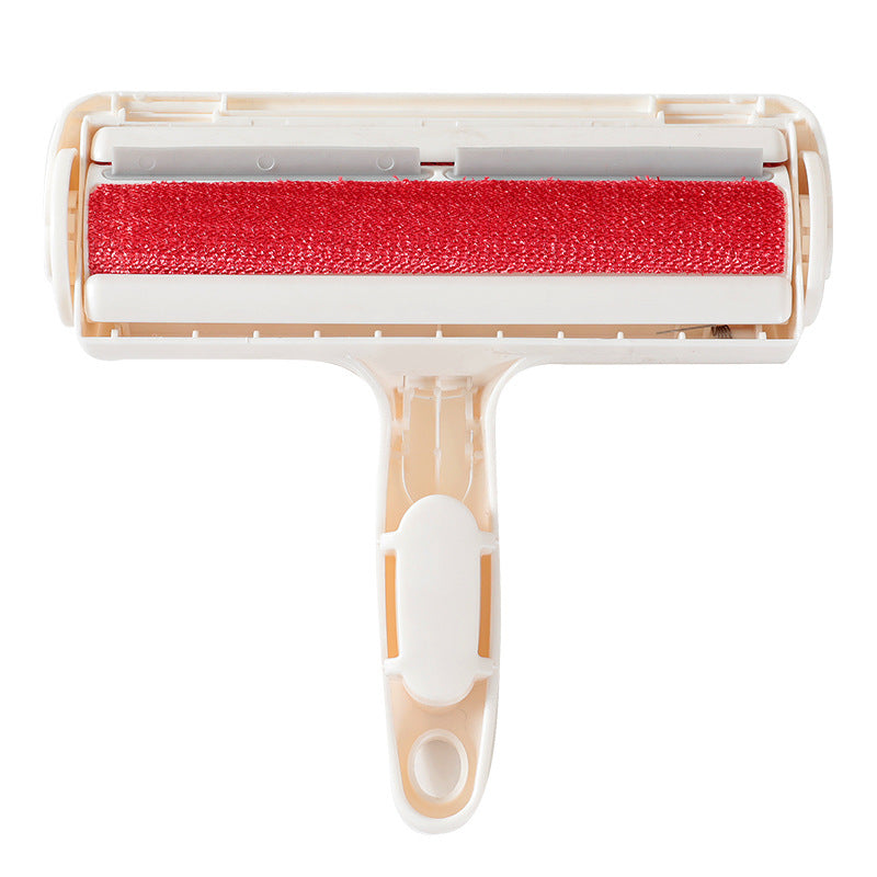 Roller brush pet hair cleaner