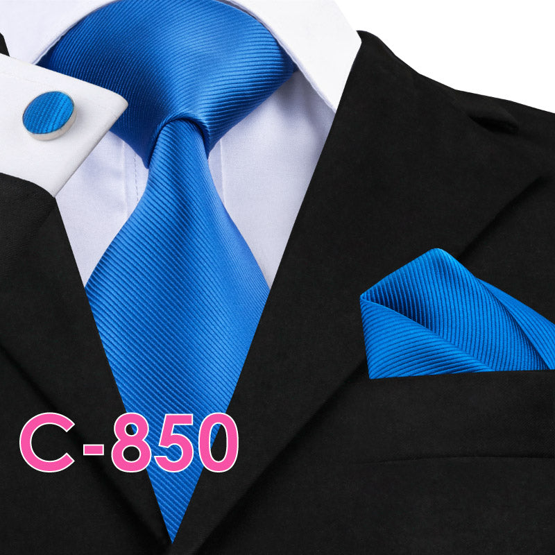 Silk Mens Neck Tie Set