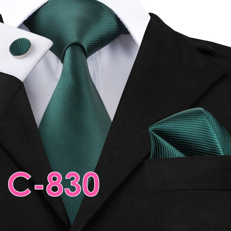 Silk Mens Neck Tie Set
