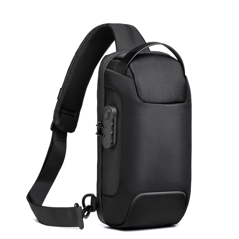 Waterproof USB Anti-theft Crossbody Shoulder Bag