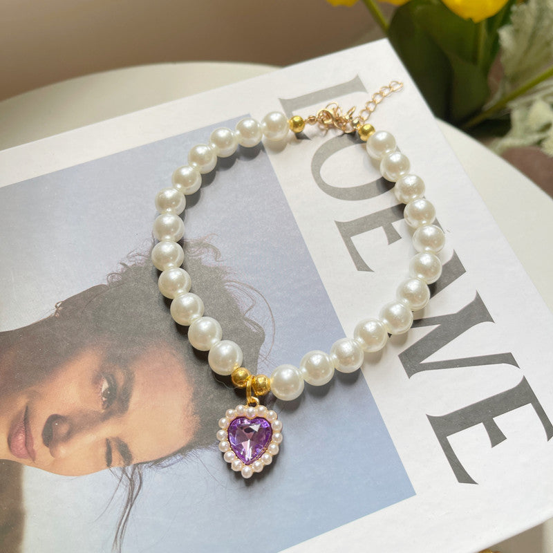 Pet Crystal Pendant Necklace