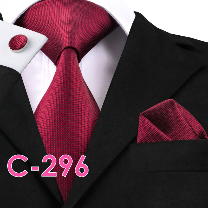 Silk Mens Neck Tie Set