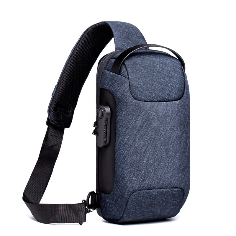 Waterproof USB Anti-theft Crossbody Shoulder Bag