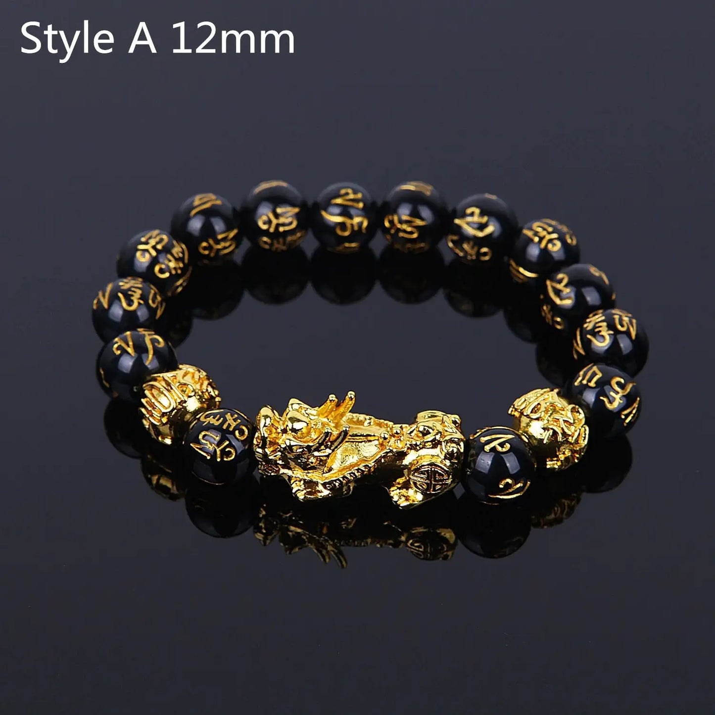Feng Shui Wealth Bracelet Black Beads