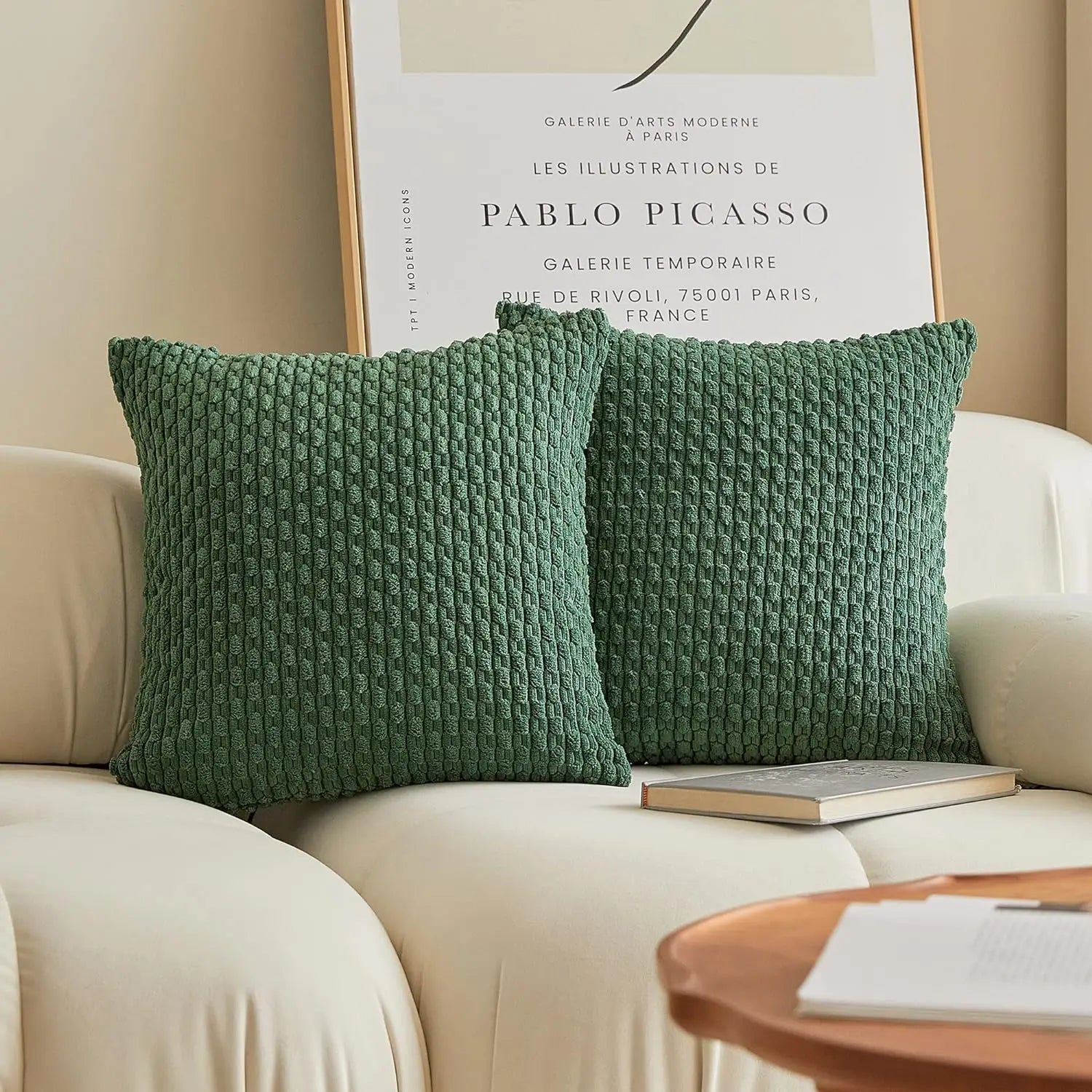 Green High Quality Decorative Pillow Cover