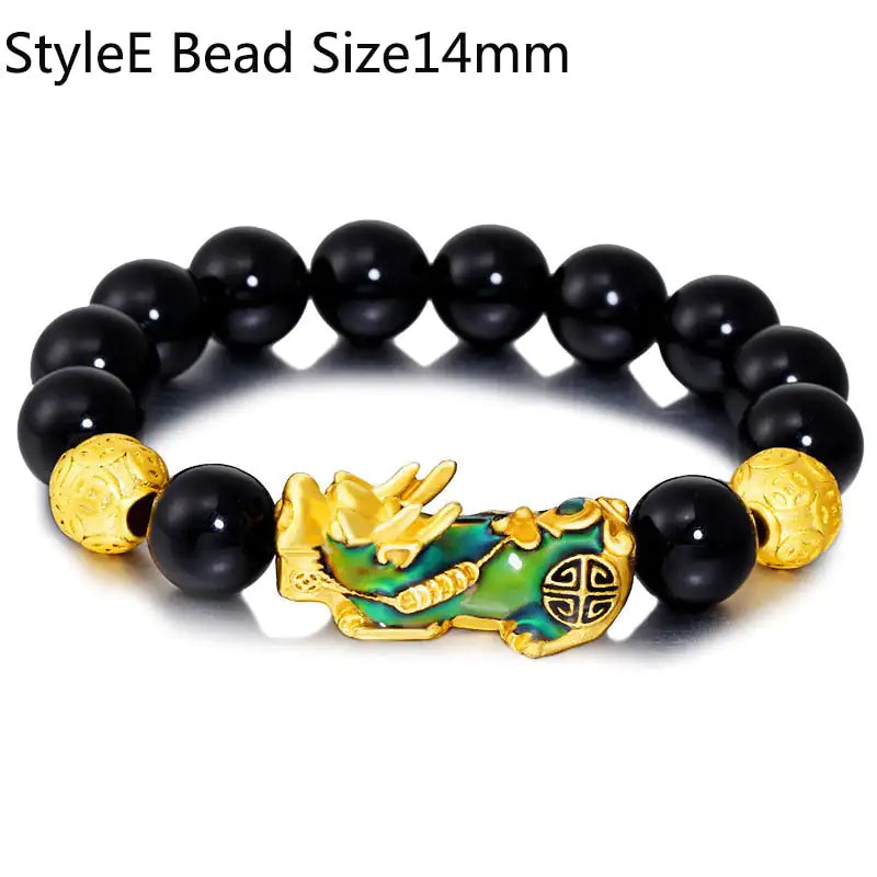Feng Shui Wealth Bracelet Black Beads