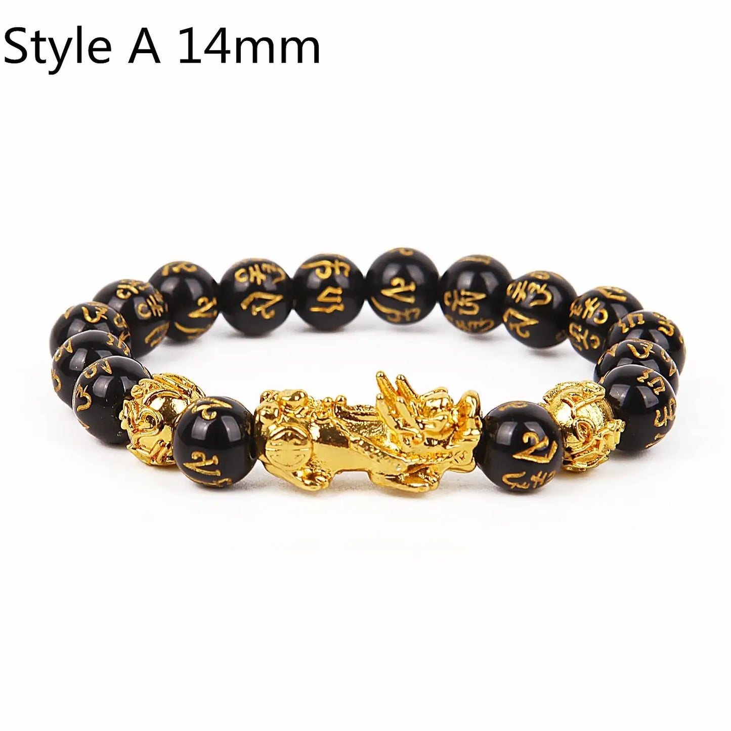 Feng Shui Wealth Bracelet Black Beads