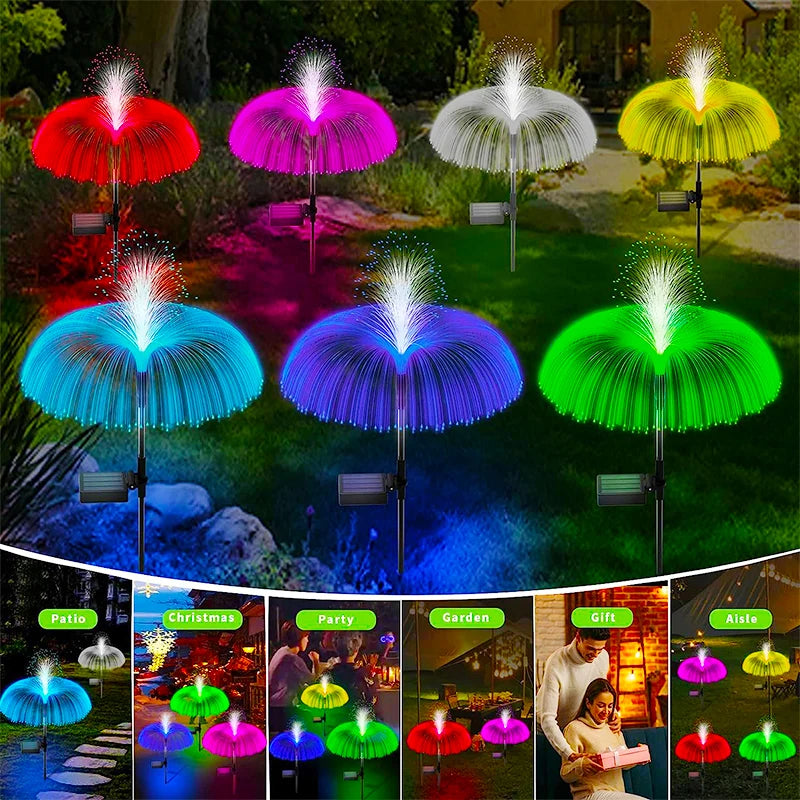 Solar LED Jellyfish Lights Outdoor Garden