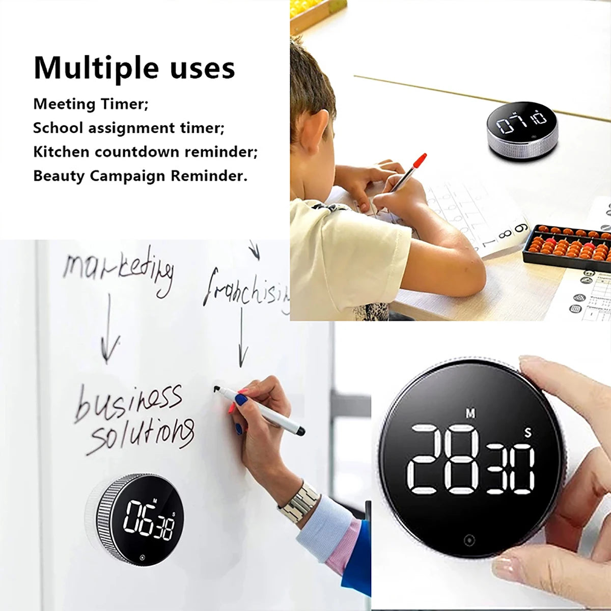 LED Display Magnetic Countdown Counted Timer