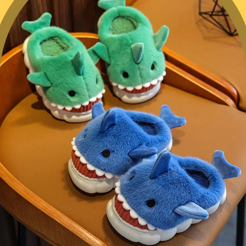Cute Shark Cotton Slippers