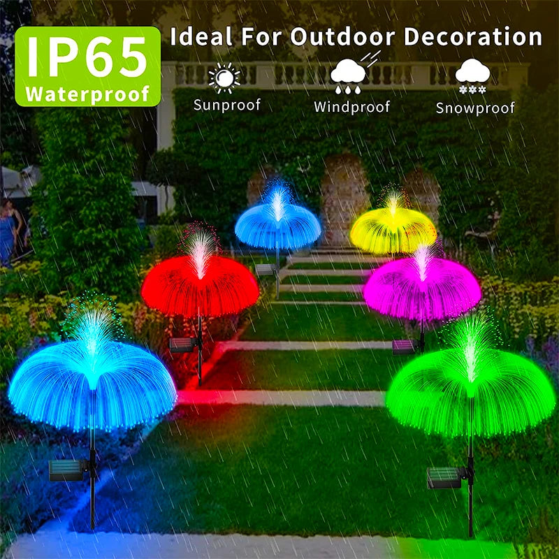 Solar LED Jellyfish Lights Outdoor Garden