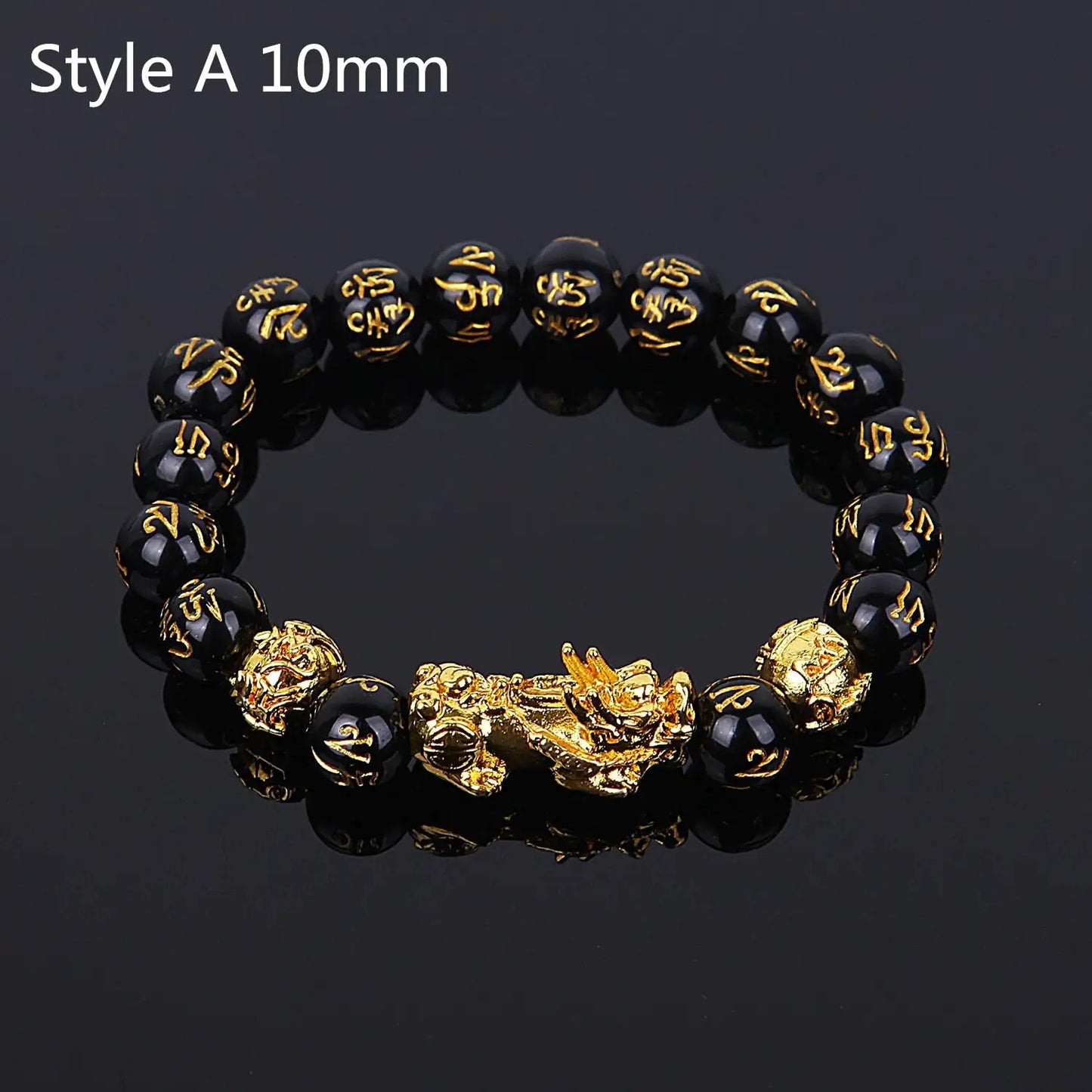 Feng Shui Wealth Bracelet Black Beads