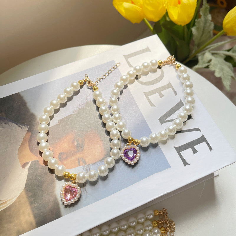 Pet Crystal Pendant Necklace