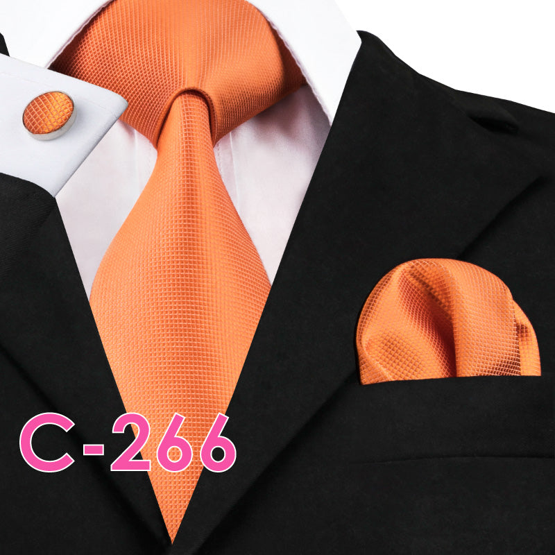 Silk Mens Neck Tie Set