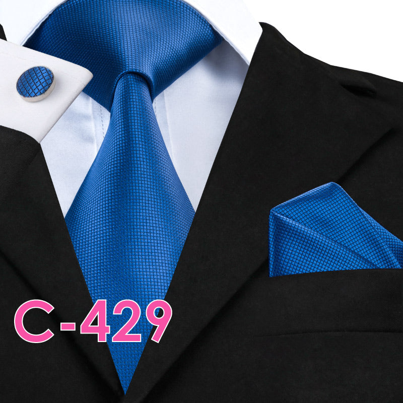 Silk Mens Neck Tie Set