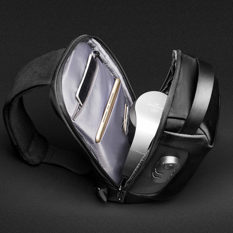 Waterproof USB Anti-theft Crossbody Shoulder Bag