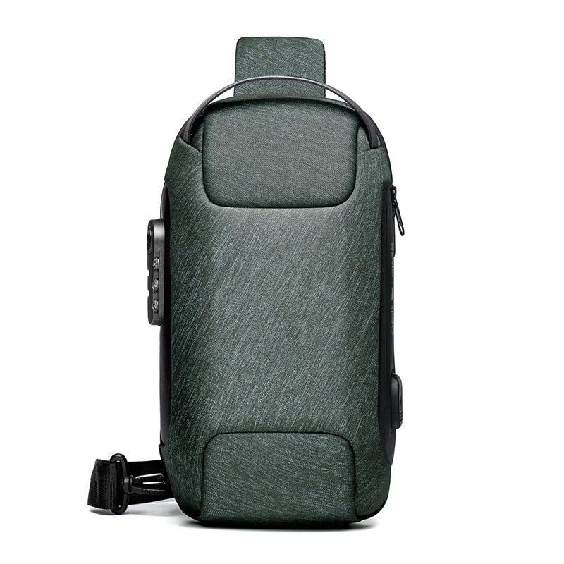 Waterproof USB Anti-theft Crossbody Shoulder Bag