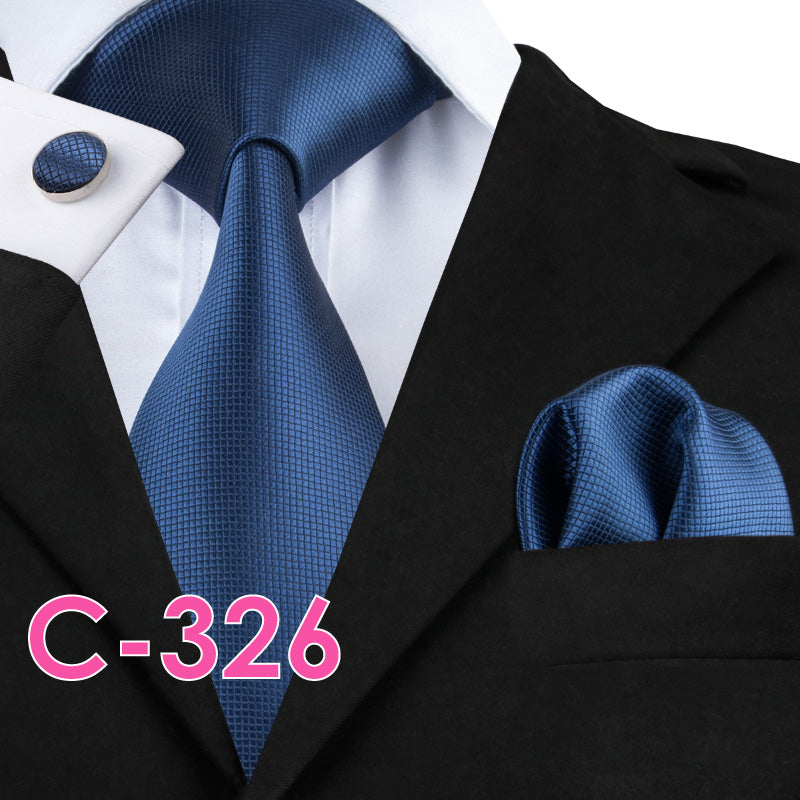 Silk Mens Neck Tie Set