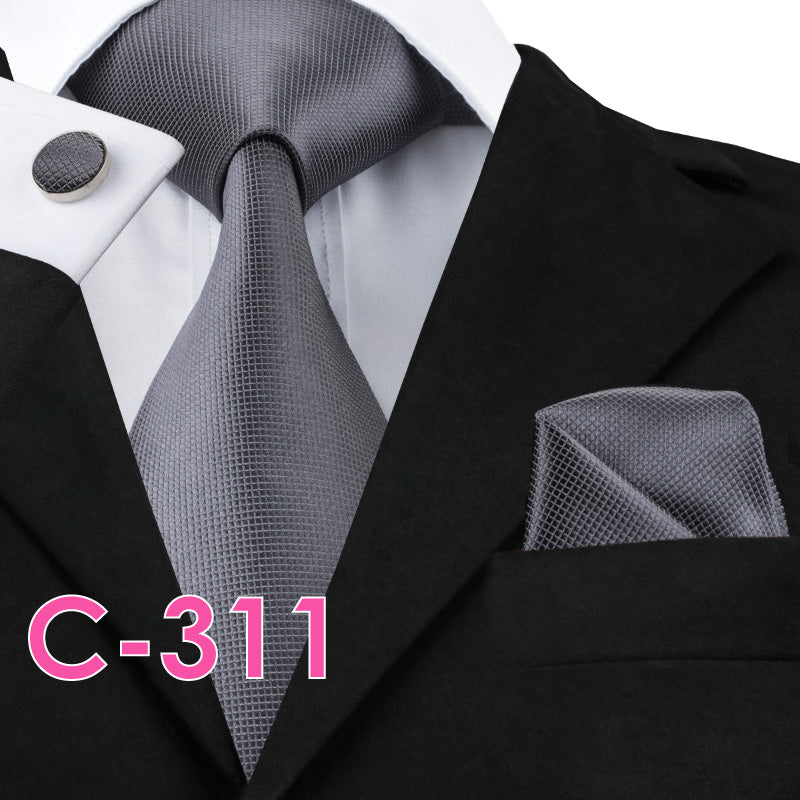 Silk Mens Neck Tie Set