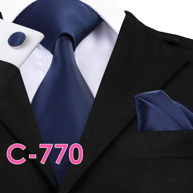 Silk Mens Neck Tie Set