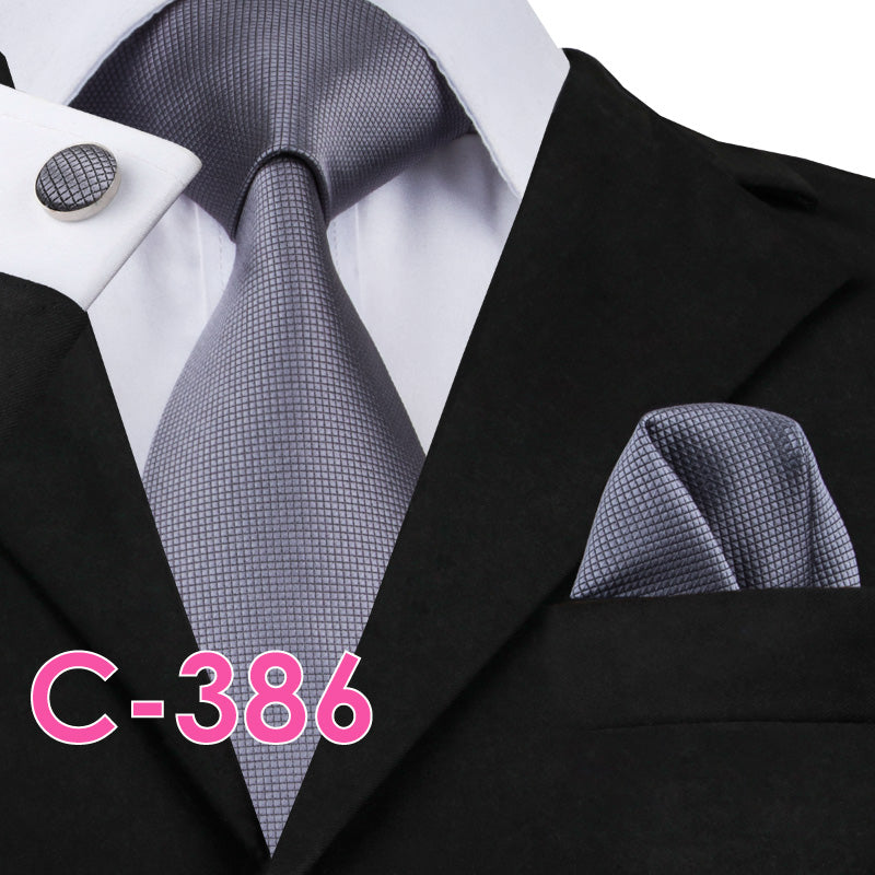 Silk Mens Neck Tie Set