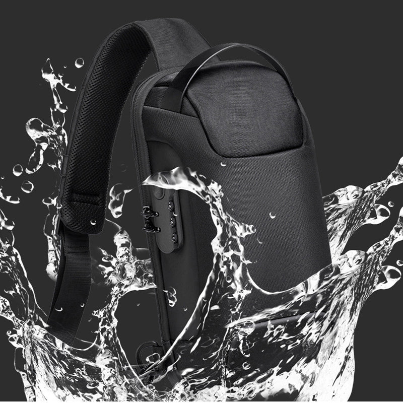 Waterproof USB Anti-theft Crossbody Shoulder Bag