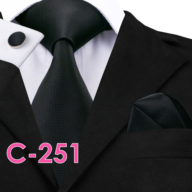Silk Mens Neck Tie Set