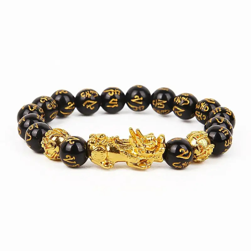 Feng Shui Wealth Bracelet Black Beads