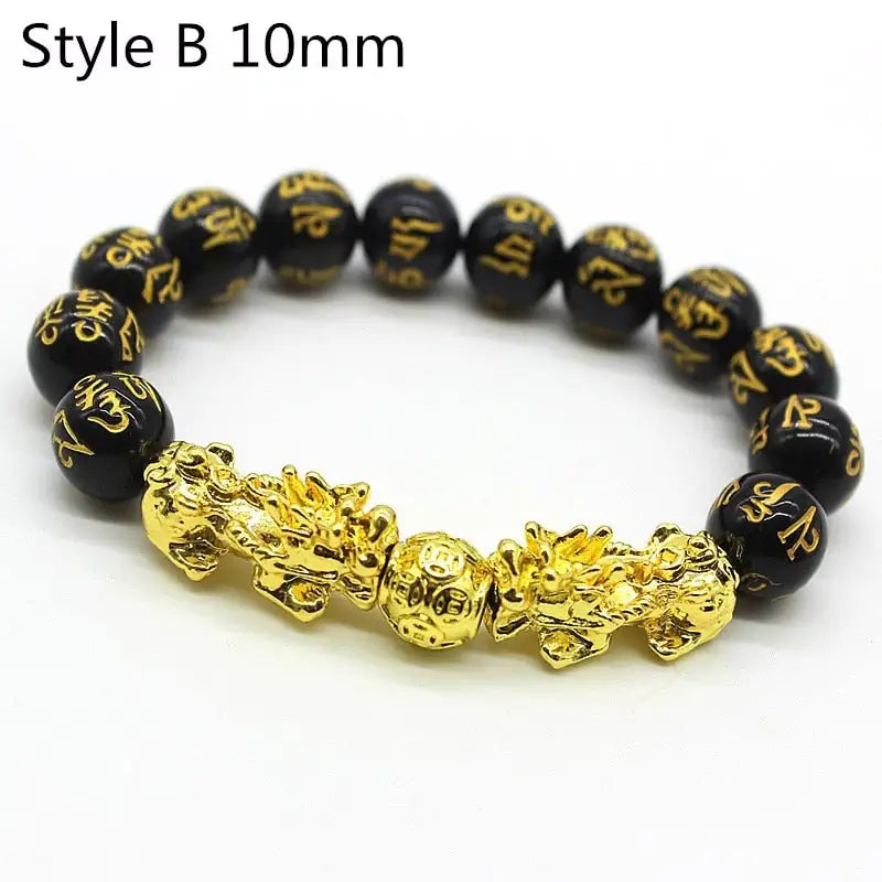 Feng Shui Wealth Bracelet Black Beads