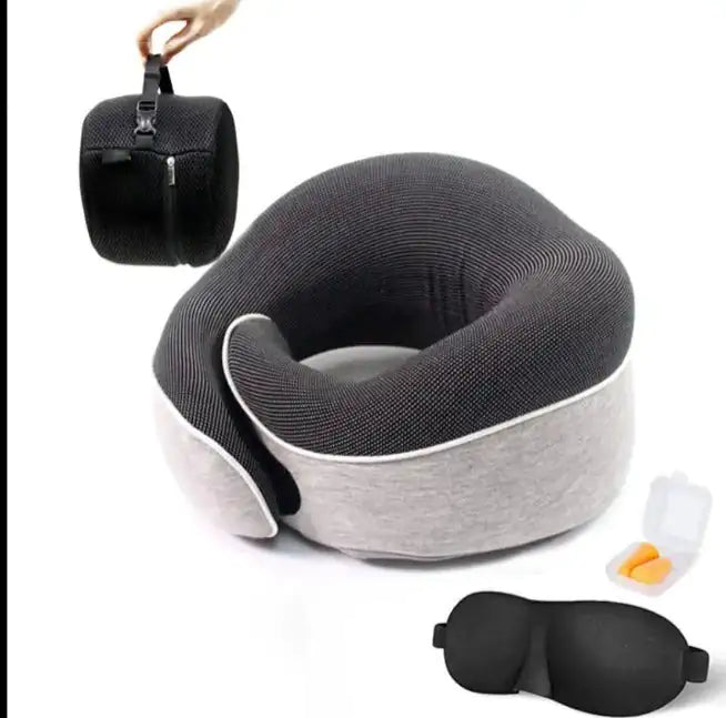 gray neck pillow