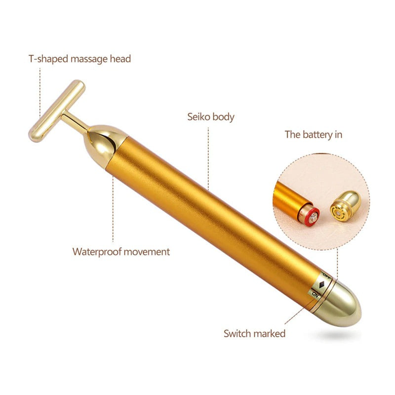 Gold T Beauty Bar Facial Roller