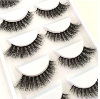 Five Pairs Of 3D False Eyelashes G800 Thick  Mink False Eyelashes