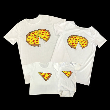 Family Matching Cute Pizza Short Sleeve T-Shirts