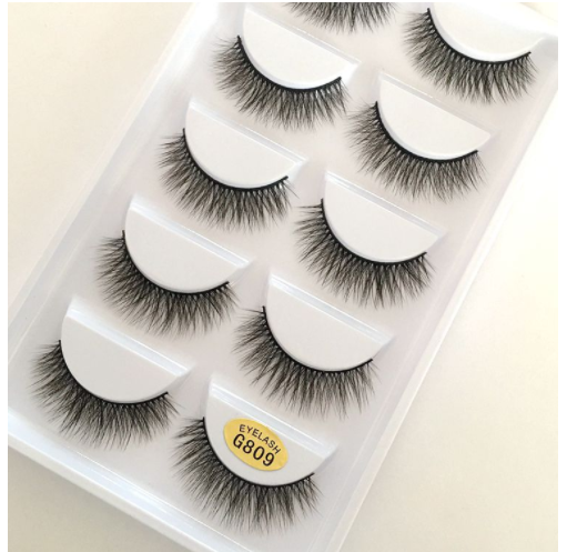 Five Pairs Of 3D False Eyelashes G800 Thick  Mink False Eyelashes