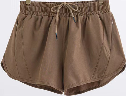 Summer Sports Shorts With Zipper Pockets