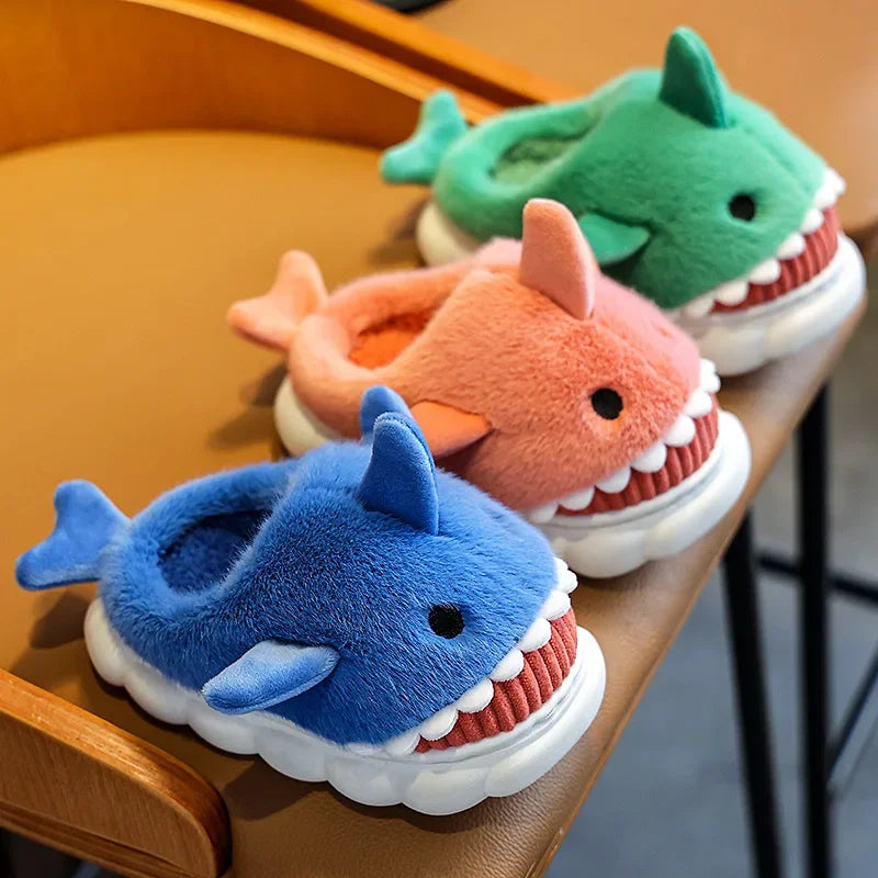 Cute Shark Cotton Slippers