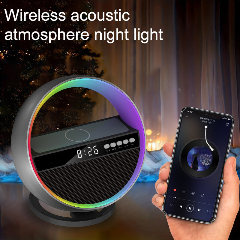 Multifunction RGB Night Light Wireless Charger Bluetooth Speaker Ambience Light