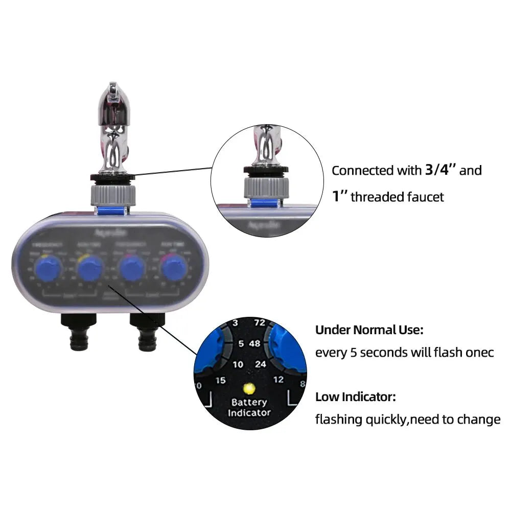 Automatic Watering Four Dials Water Timer