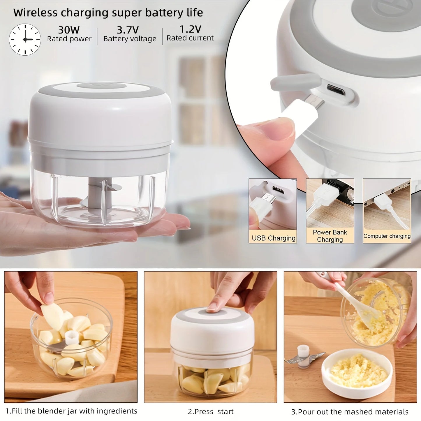 USB Portable Meat Grinder