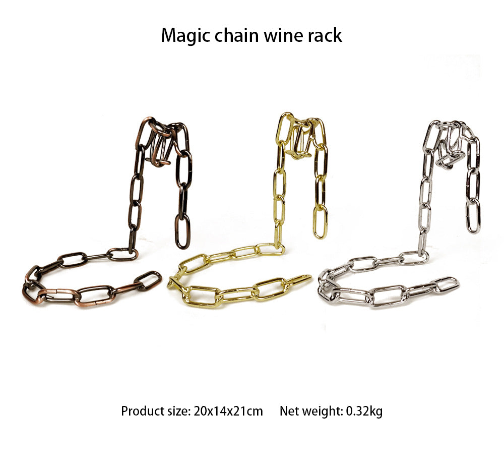 Magic Iron Chain Wine Holder